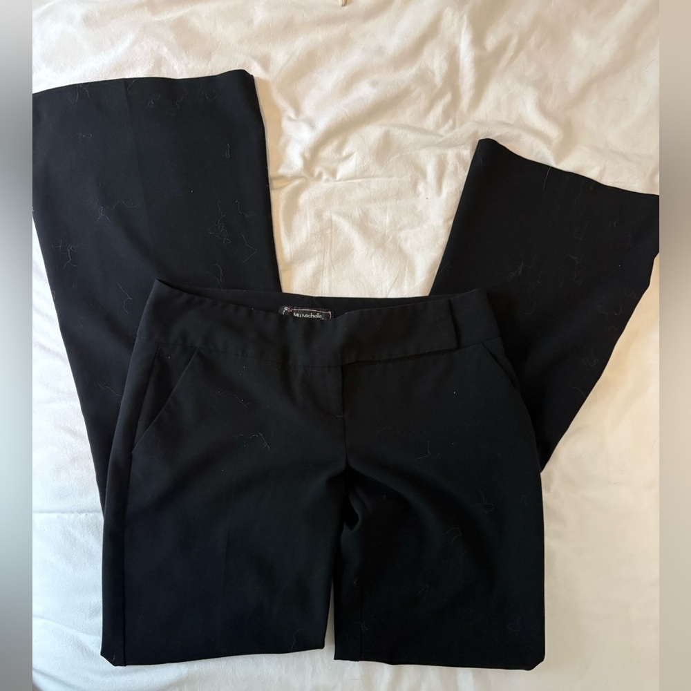 Black wide leg pants